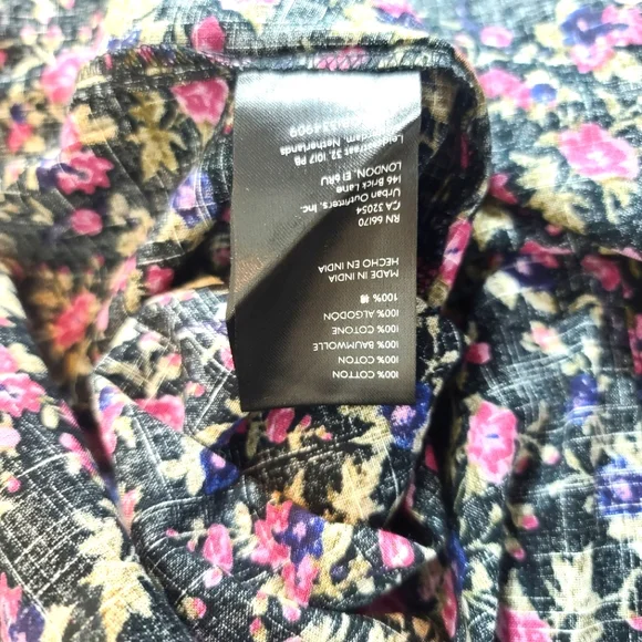 FREE PEOPLE Meant To Be Floral Print Prairie Cottagecore Boho Blouse Top - Picture 6 of 10